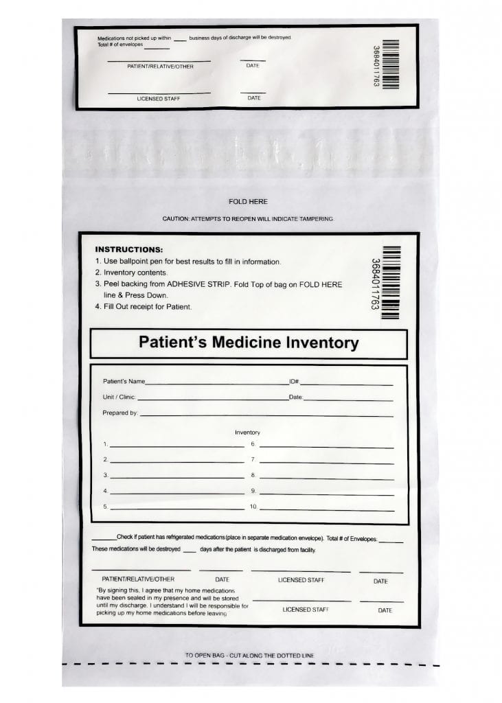 The Medicine Bag Answer Sheet
